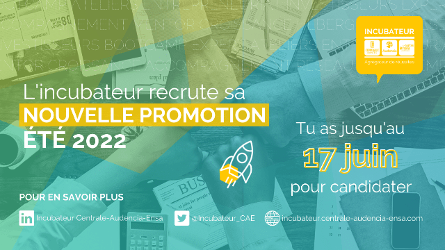 Appel aux start-upeuses et aux start-upeurs ! recrutement nouvelle promotion été 2022
