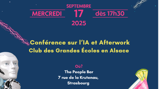 Save the Date "Afterwork Club des Grandes Ecoles en Alsace"