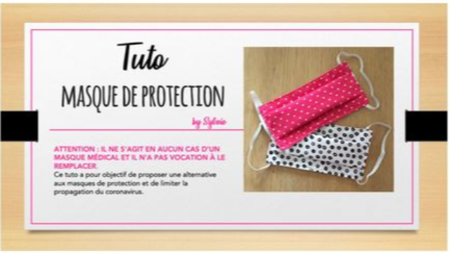 Tuto masque de protection